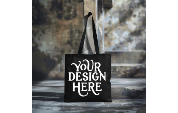 Tote Bag, Color Black Mockup 6: A Designer's Instant Asset